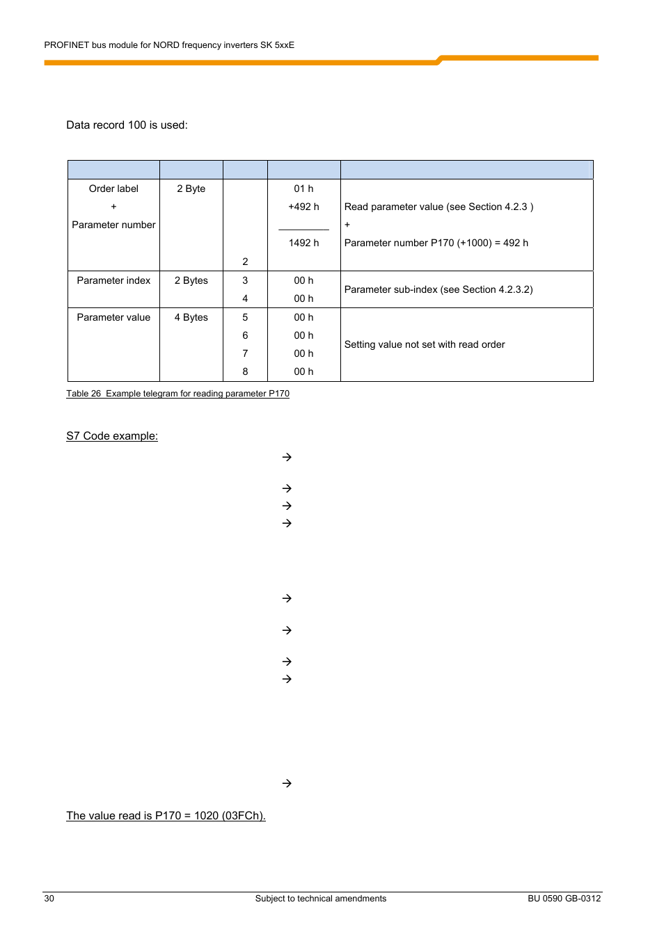 Examples | NORD Drivesystems BU0590 User Manual | Page 30 / 48