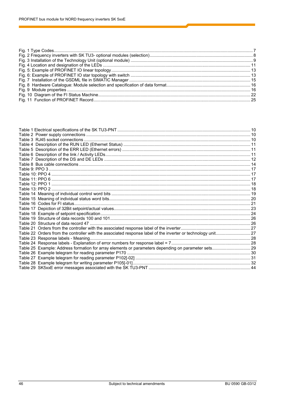 NORD Drivesystems BU0590 User Manual | Page 46 / 48