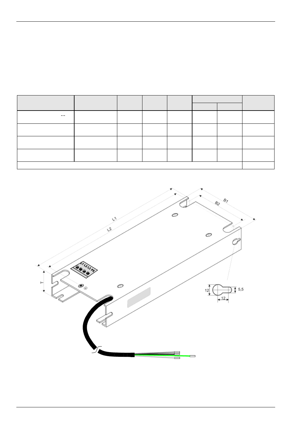 3 ub line filter up to 22kw (accessory) | NORD Drivesystems BU0700 User Manual | Page 10 / 131