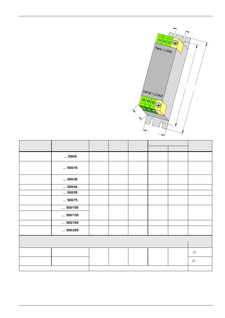 L2 l1 b2 t, 4 chassis line filter (accessory) | NORD Drivesystems BU0700 User Manual | Page 11 / 131