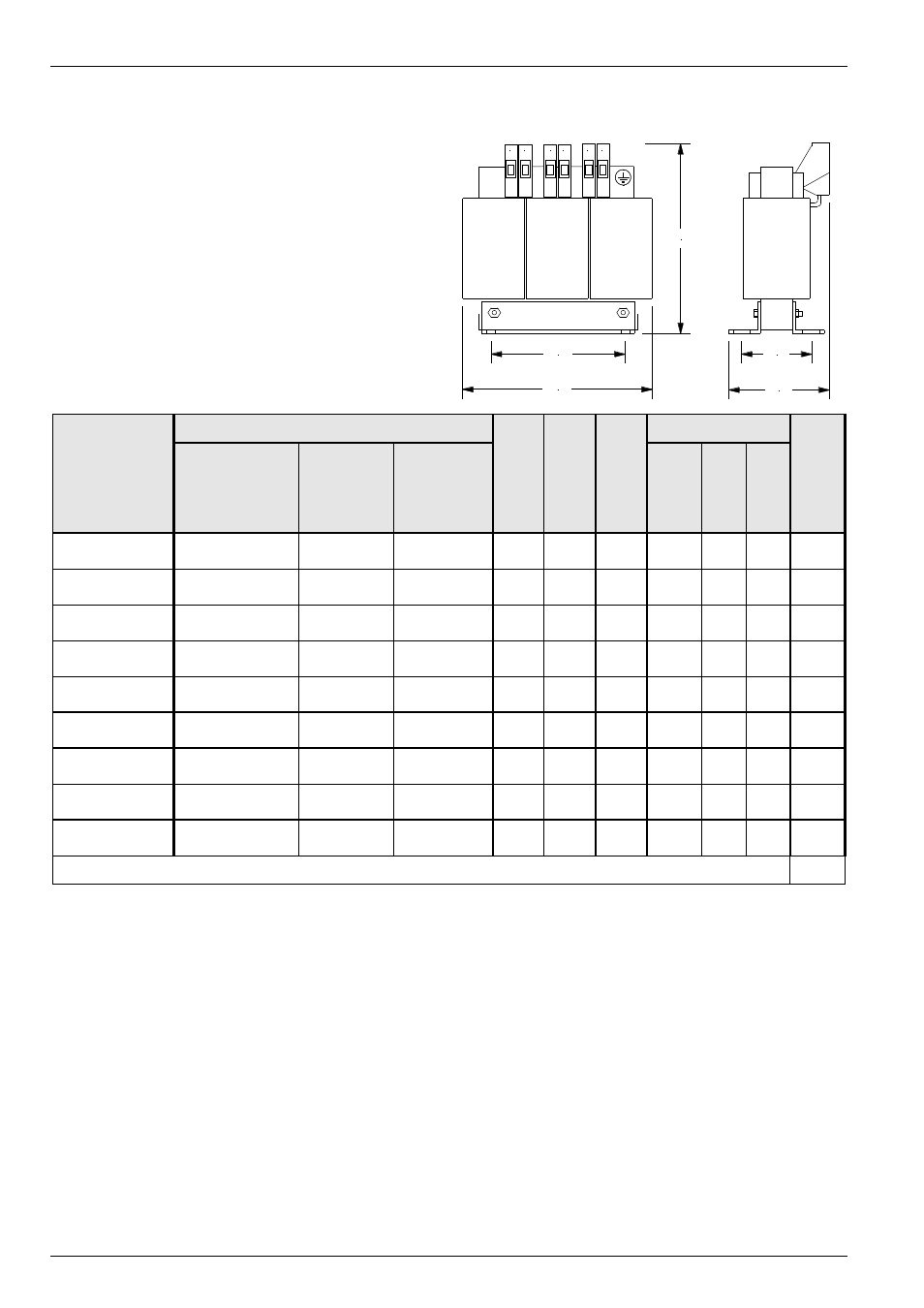 5 line choke (accessories), Tb2 b1 l1 l2 | NORD Drivesystems BU0700 User Manual | Page 12 / 131