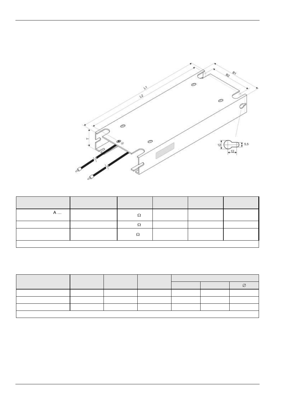 7 ub brake resistors (accessory), 1 electrical data ub br, 2 dimensions ub br | NORD Drivesystems BU0700 User Manual | Page 14 / 131