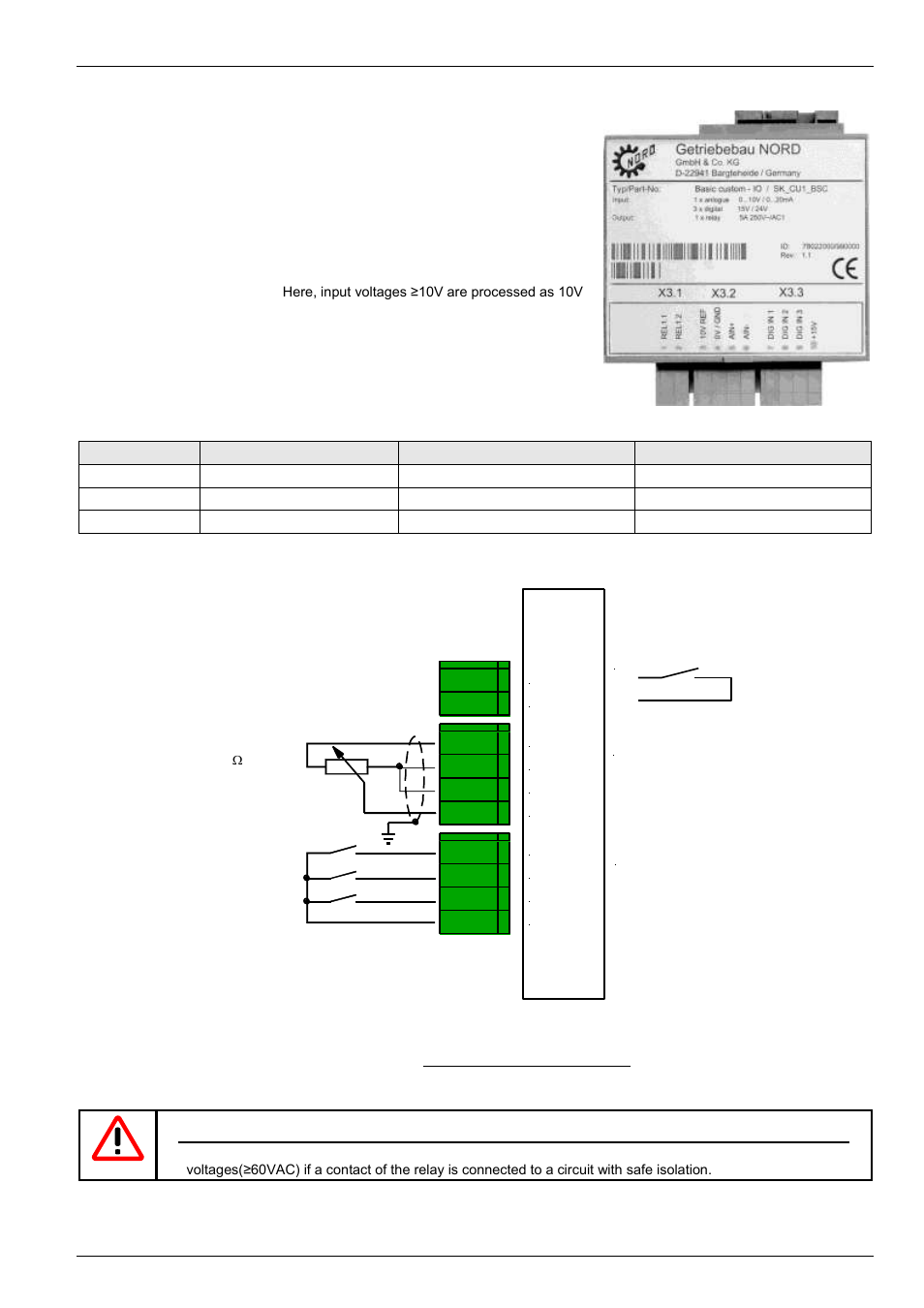 1 basic i/o | NORD Drivesystems BU0700 User Manual | Page 45 / 131