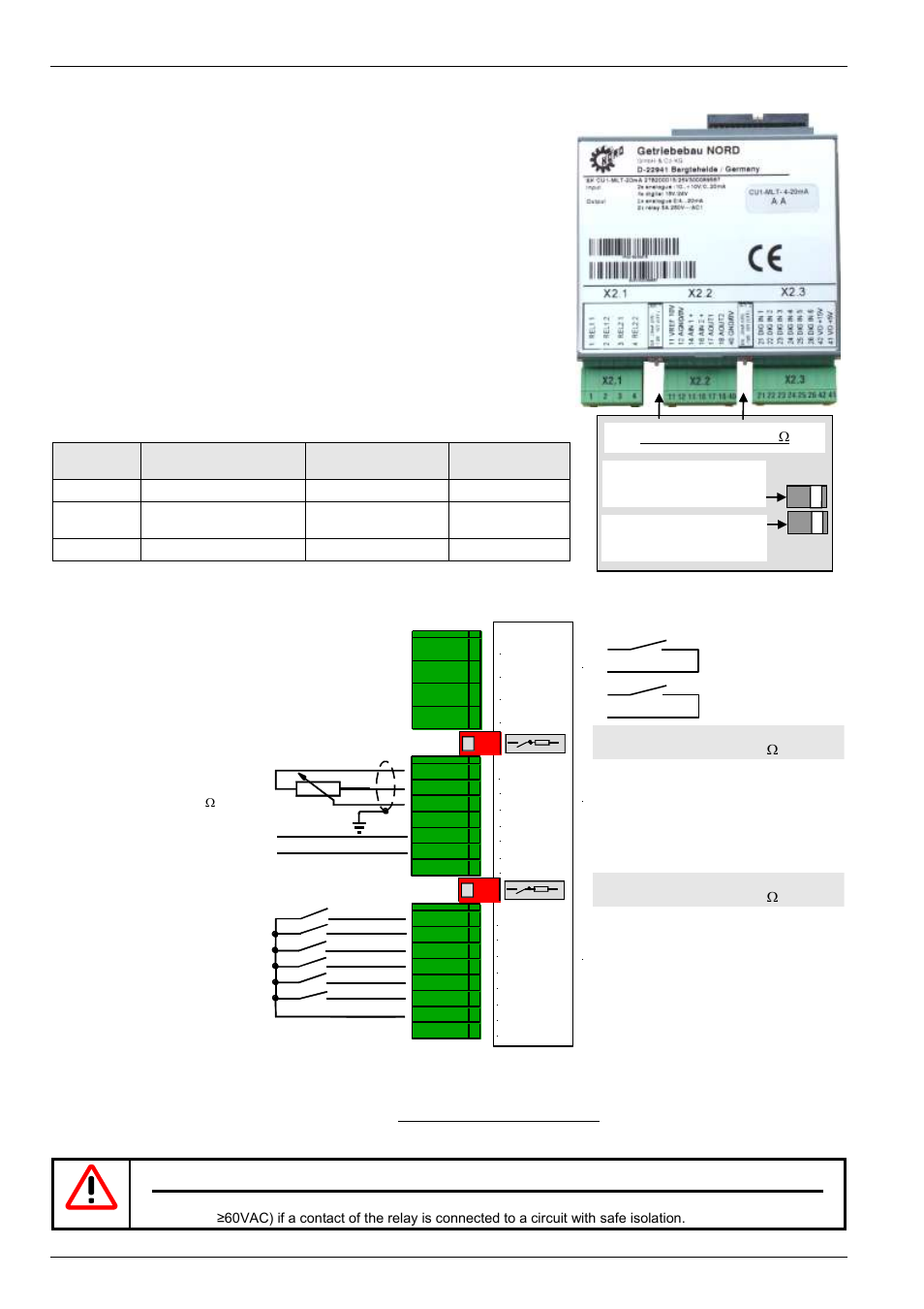 4 multi i/o 20ma | NORD Drivesystems BU0700 User Manual | Page 48 / 131