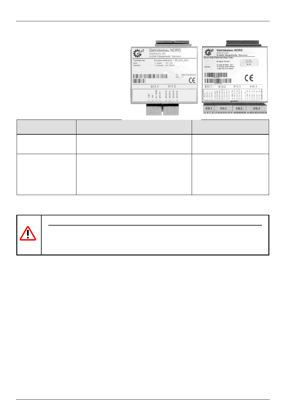 3 special extension units | NORD Drivesystems BU0700 User Manual | Page 50 / 131