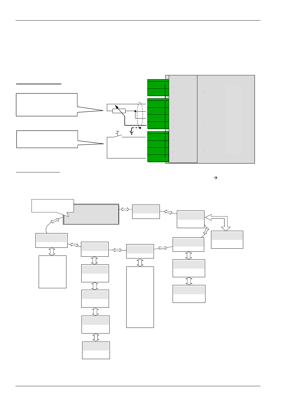 P102, P400, P103 | P104, P105, P420, P523, 3 minimum configuration of control connections | NORD Drivesystems BU0700 User Manual | Page 60 / 131