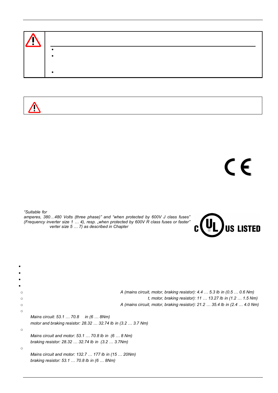 Caution, 5 certifications, 1 european emc guideline | 2 ul and cul certification | NORD Drivesystems BU0700 User Manual | Page 7 / 131