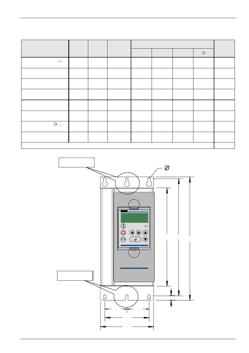 2 dimensions of the frequency inverter | NORD Drivesystems BU0700 User Manual | Page 9 / 131