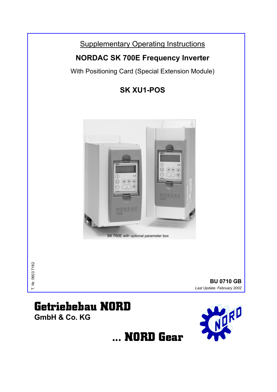 NORD Drivesystems BU0710 User Manual | 32 pages