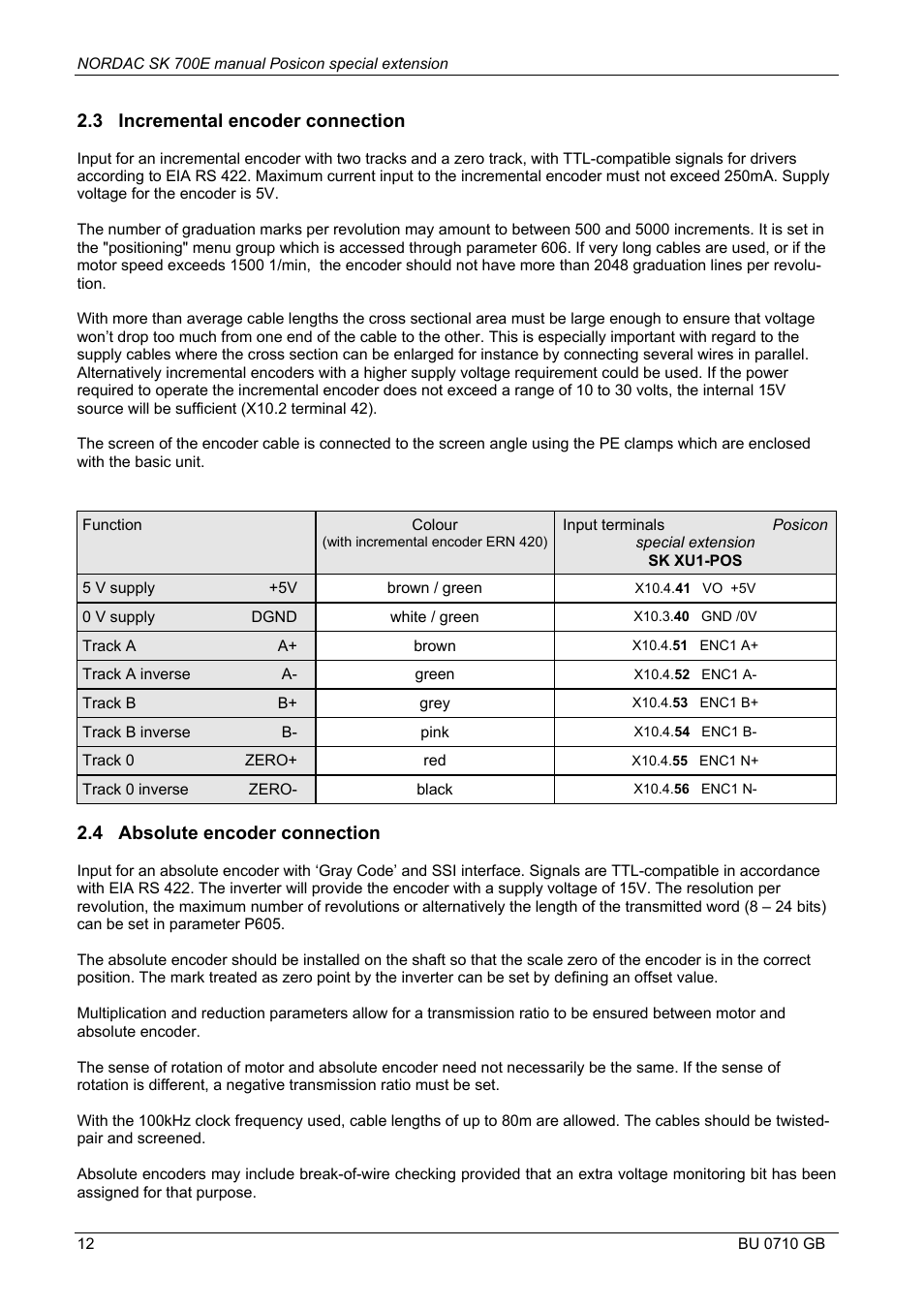 NORD Drivesystems BU0710 User Manual | Page 12 / 32