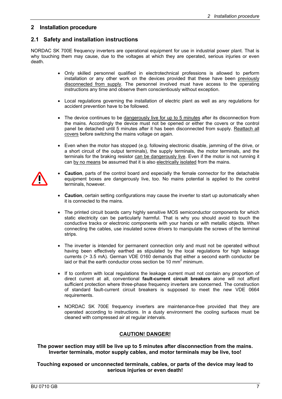 NORD Drivesystems BU0710 User Manual | Page 7 / 32