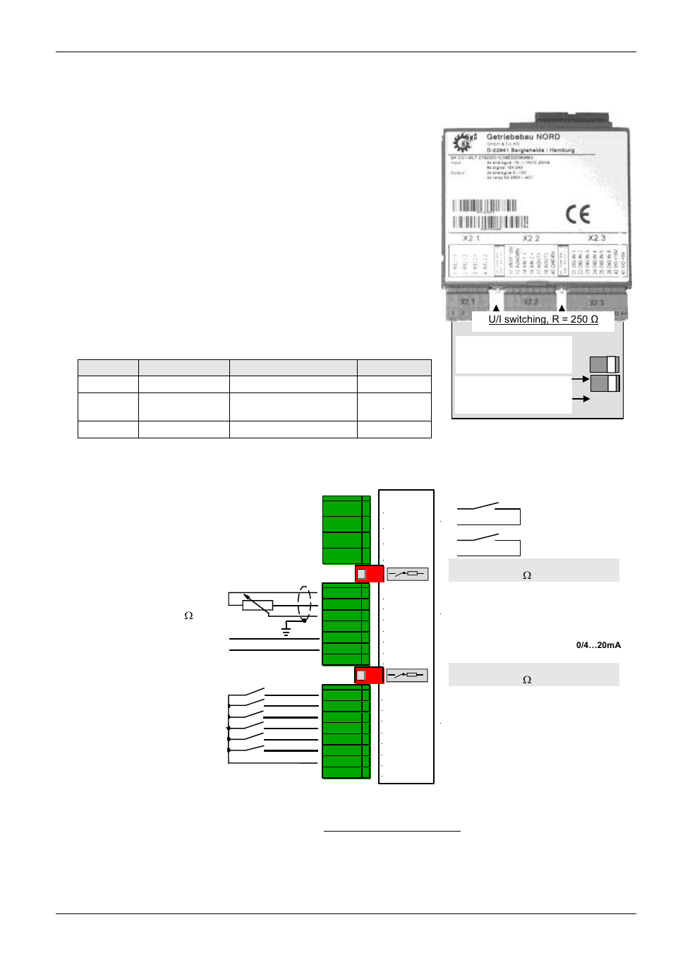 6 multi i/o 20ma customer unit | NORD Drivesystems BU0750 User Manual | Page 45 / 157