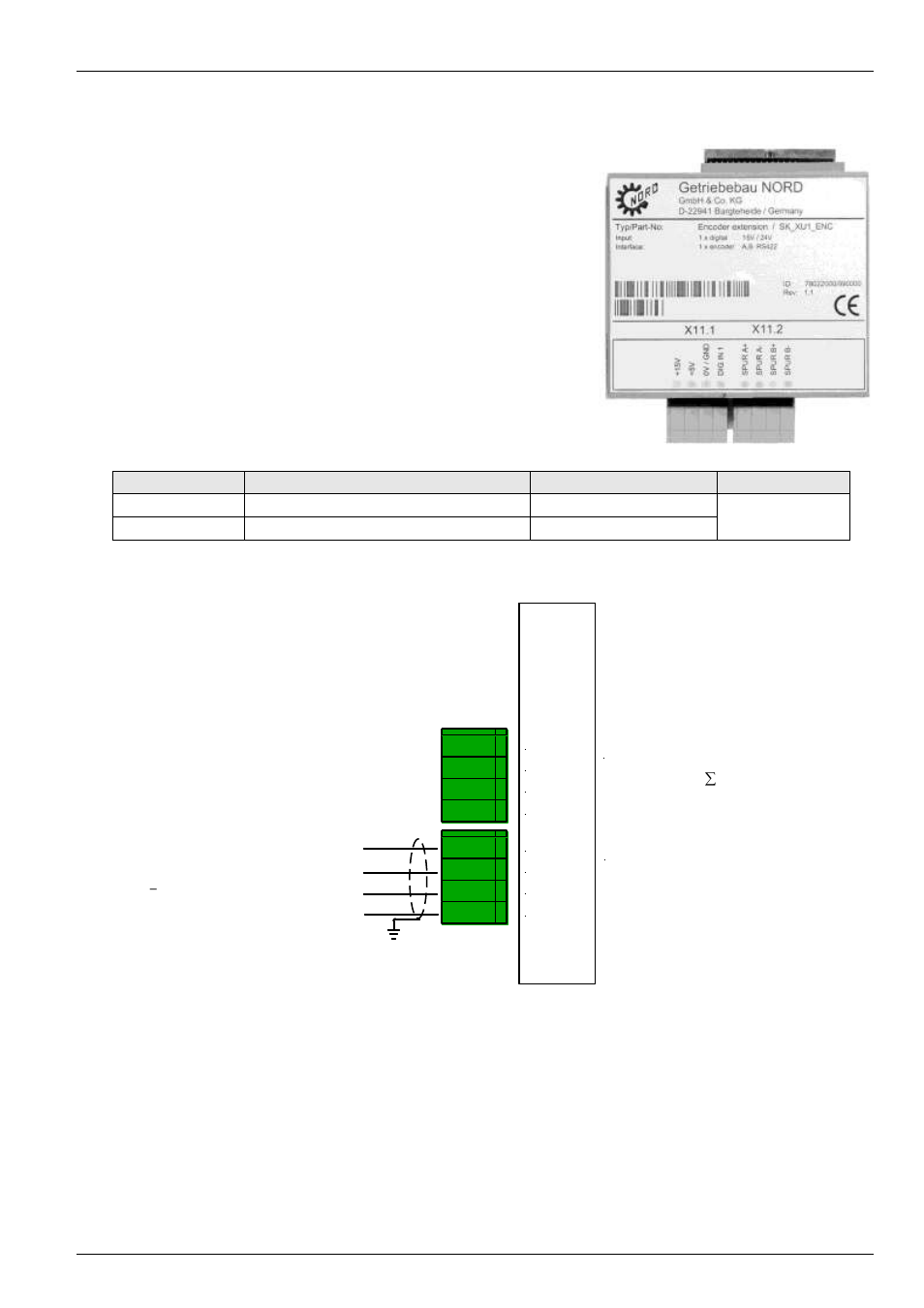 3 special extension encoder i/o | NORD Drivesystems BU0750 User Manual | Page 50 / 157