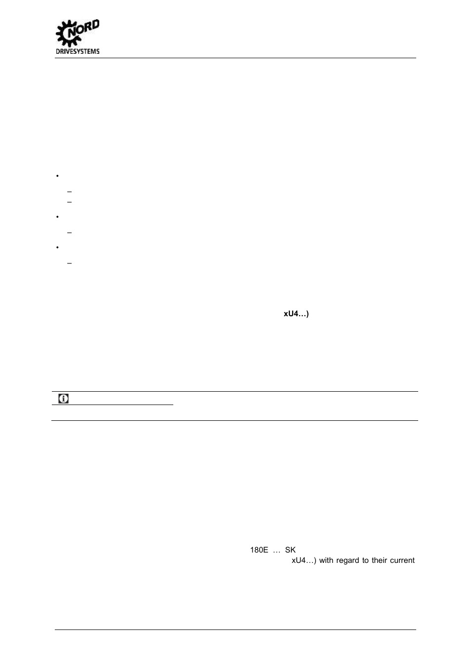 Error monitoring and error messages, Bus operation monitoring function, Information | 6 error monitoring and error messages, 1 bus operation monitoring function, Process data control word bit 10 | NORD Drivesystems BU2200 User Manual | Page 32 / 42