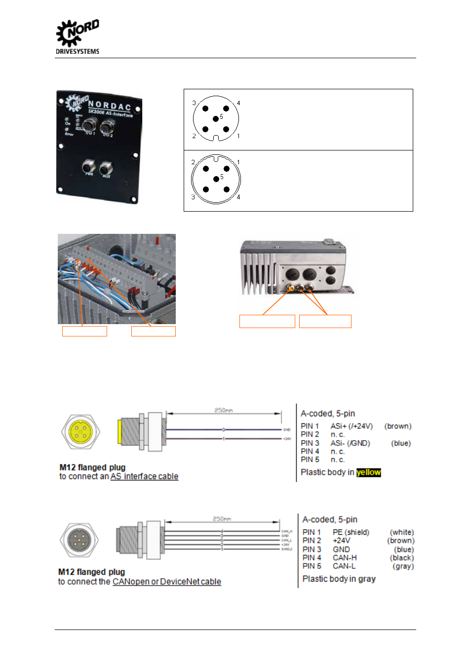 As interface sk tu2-asx-(c) or sk 22xe-…-(c) | NORD Drivesystems MI0300 User Manual | Page 25 / 36