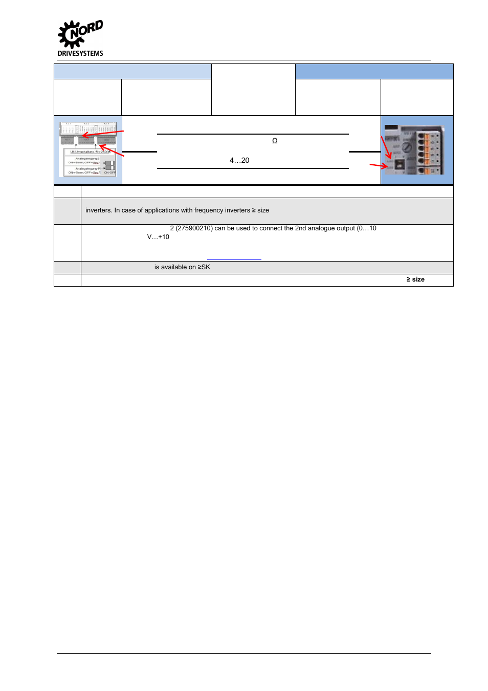 Table 36: customer unit multi i/o, sk cu1-mlt, 3 power and control terminal connection | NORD Drivesystems MI0700 User Manual | Page 57 / 84