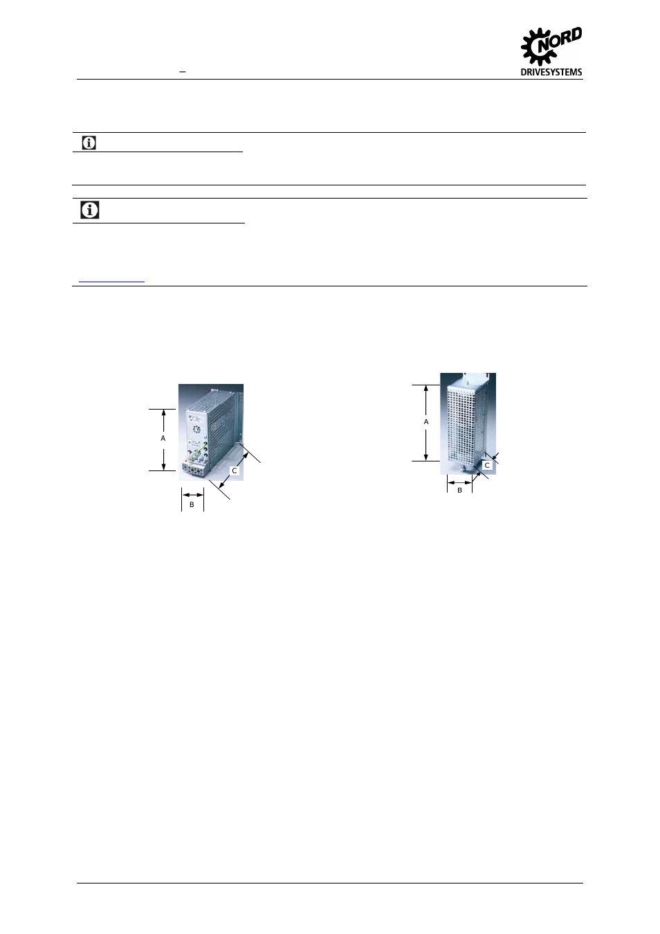 2 chassis braking resistors, Dimensions, Chassis braking resistors | Information, Technical information | NORD Drivesystems MI0700 User Manual | Page 76 / 84