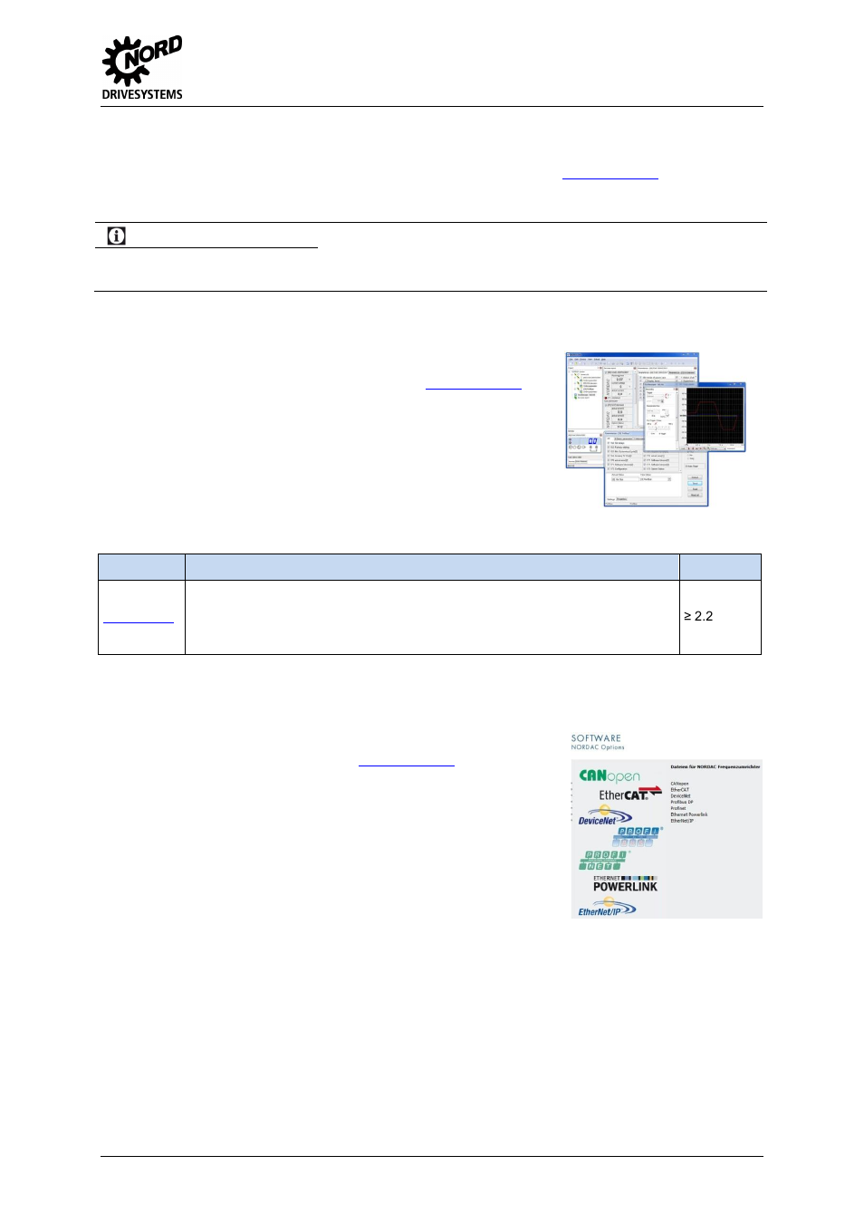 2 software, 1 nord con, 2 nord options | Software, Nord con, Nord options, Information, 5 additional information / appendix | NORD Drivesystems MI0700 User Manual | Page 79 / 84