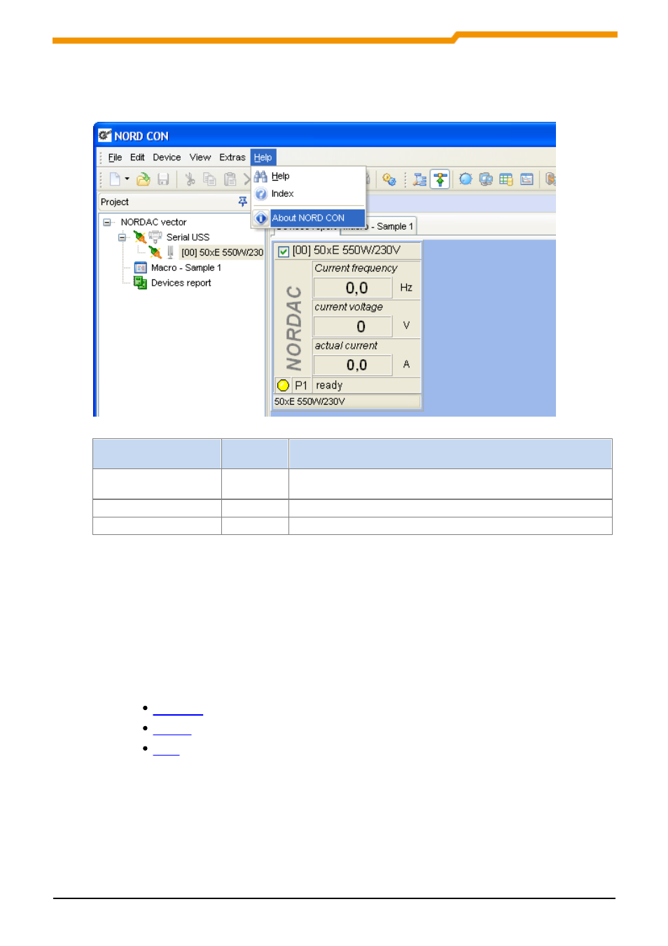 Category "help, Toolbars, 6 category "help | 3 toolbars | NORD Drivesystems BU0000 User Manual | Page 15 / 85