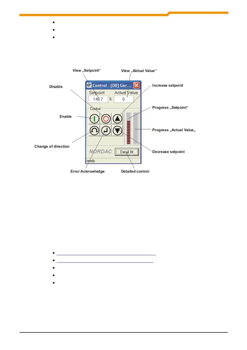 Detailed control, Overview, 3 detailed control | 1 overview | NORD Drivesystems BU0000 User Manual | Page 37 / 85