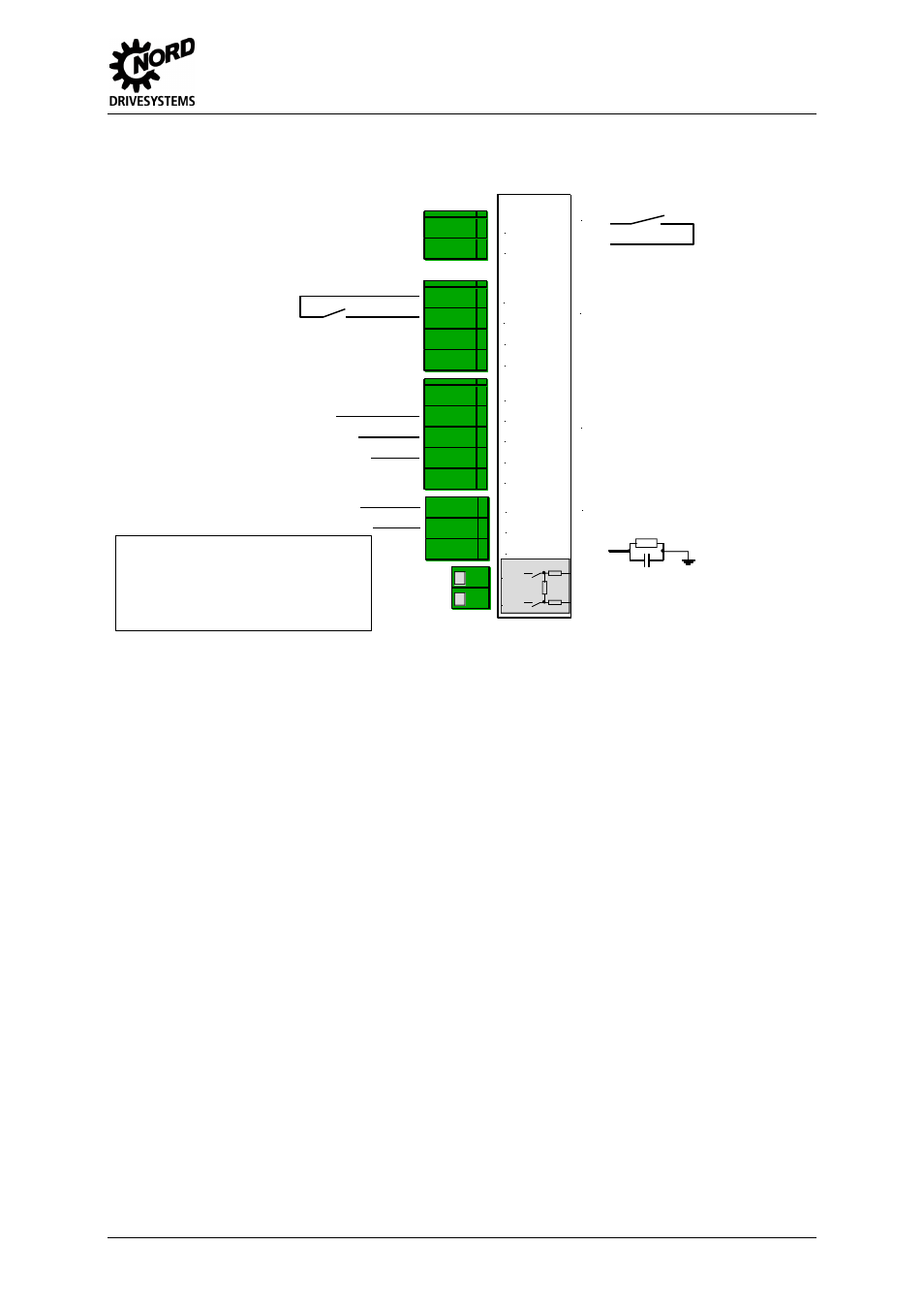 Sk cu1-pbr terminal assignment, 2 modules | NORD Drivesystems BU0020 User Manual | Page 23 / 104