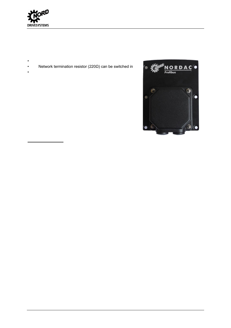 5 profibus module sk tu2-pbr-kl-atex, Profibus module sk tu2-pbr-kl-atex, 2 modules | NORD Drivesystems BU0020 User Manual | Page 33 / 104