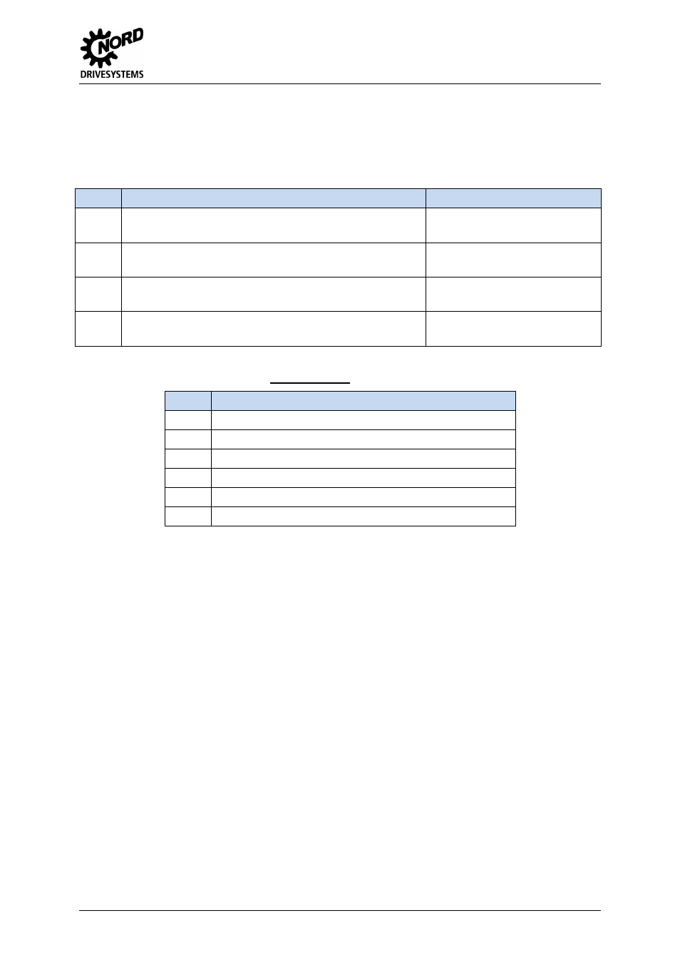 Meanings of the values sent in the response label, 7 data transmission | NORD Drivesystems BU0020 User Manual | Page 85 / 104