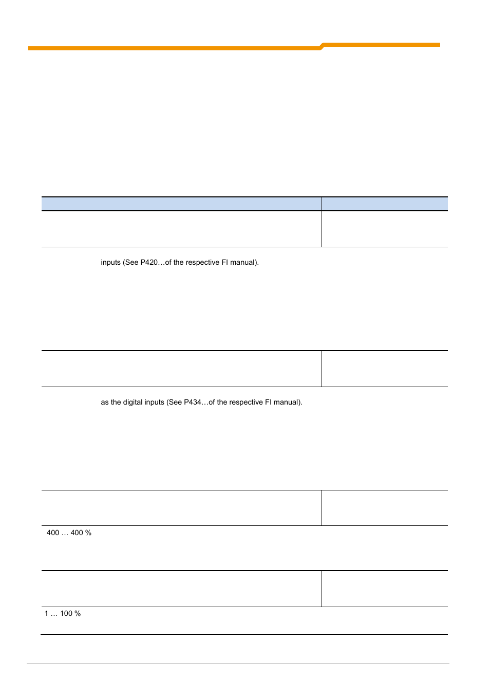 8 frequency inverter settings, 1 frequency inverter bus parameters, 8 frequency inverter settings 1.8.1 | NORD Drivesystems BU0050 User Manual | Page 50 / 76
