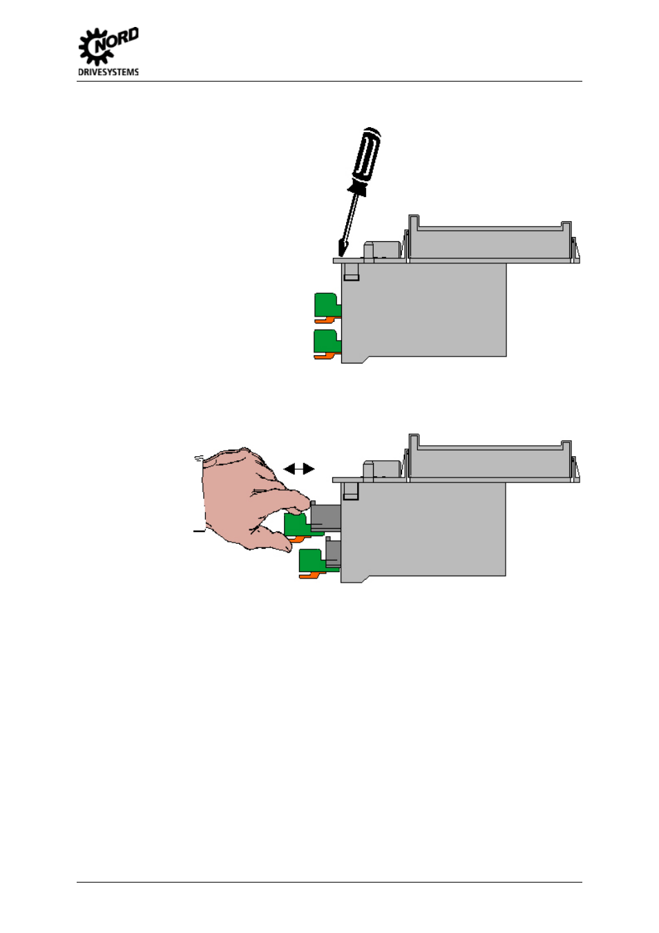 Removing the customer unit, 2 modules | NORD Drivesystems BU0060 User Manual | Page 29 / 104