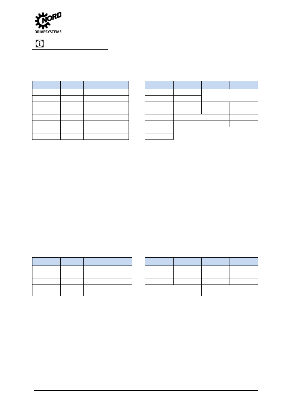 Information, 4 communication and protocol | NORD Drivesystems BU0060 User Manual | Page 59 / 104