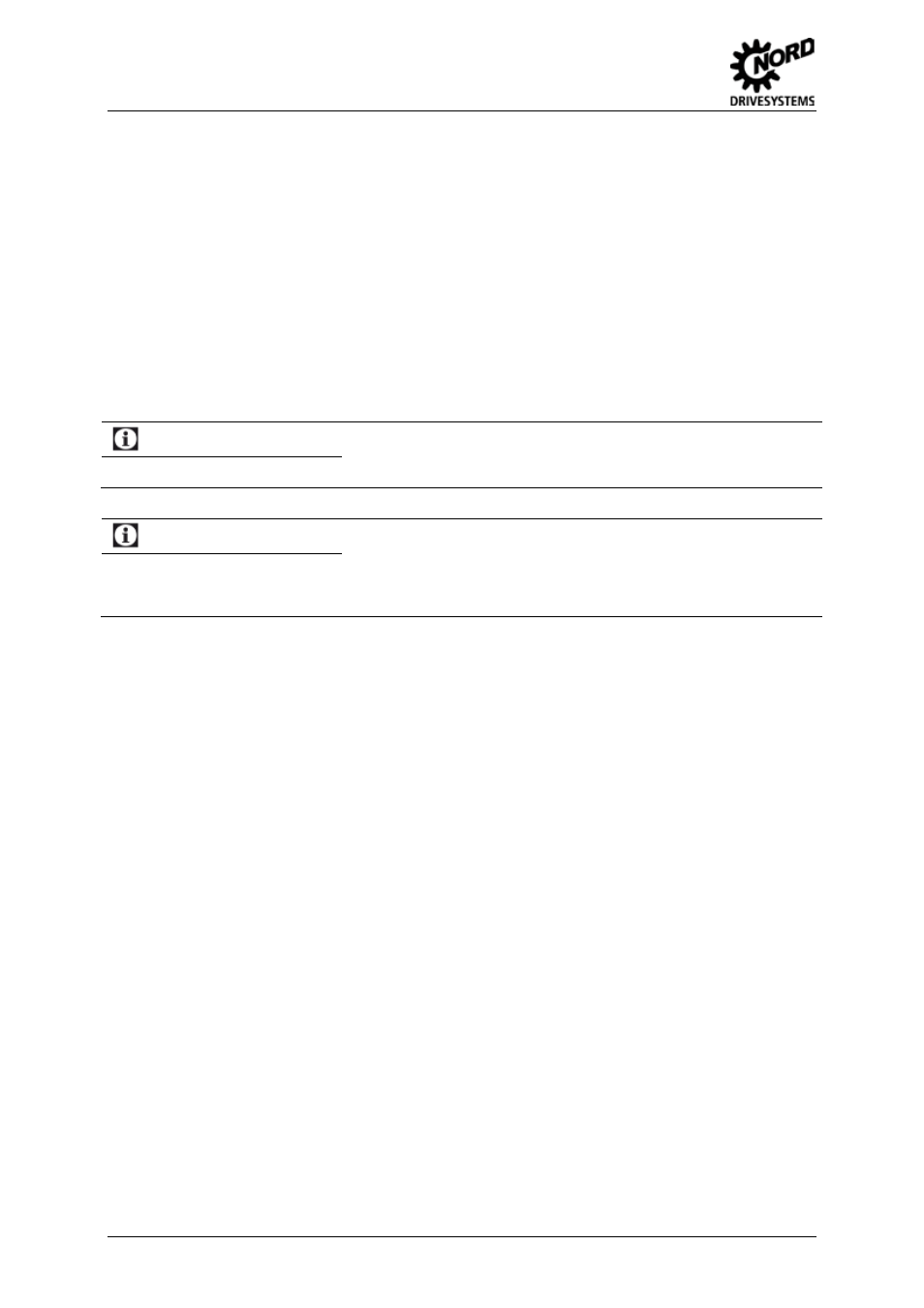 Parameters, Information, Deviating parameter settings | Control terminal functions | NORD Drivesystems BU0060 User Manual | Page 68 / 104