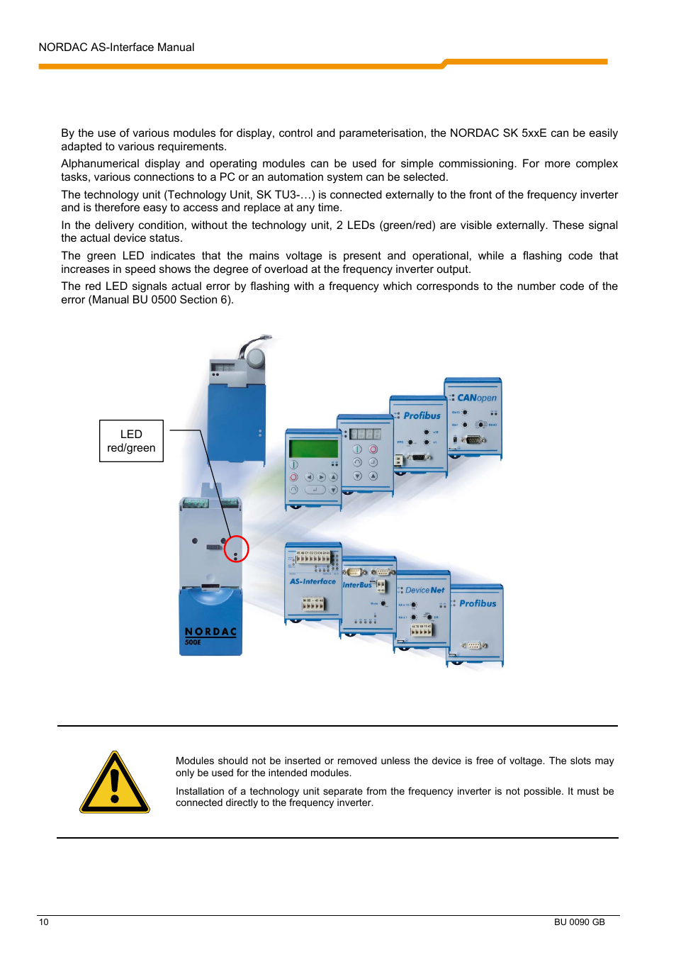 NORD Drivesystems BU0090 User Manual | Page 10 / 72