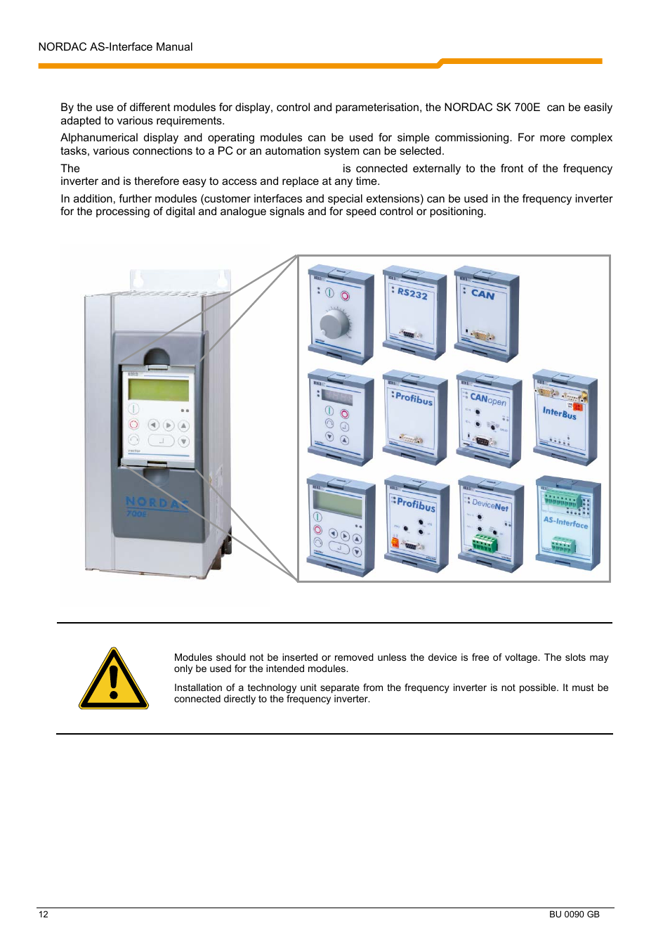 2 nordac sk 700e | NORD Drivesystems BU0090 User Manual | Page 12 / 72