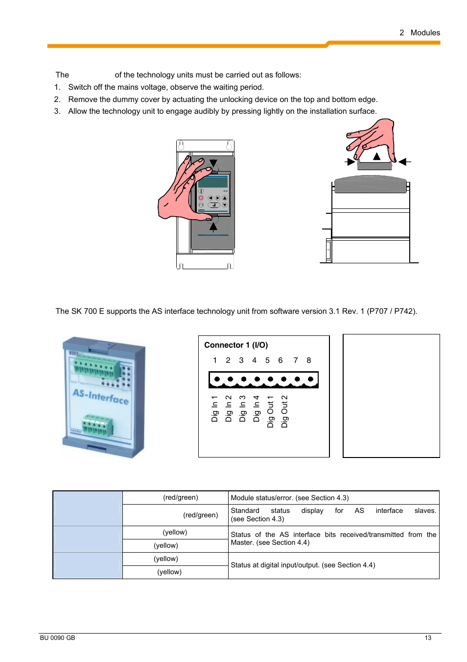 NORD Drivesystems BU0090 User Manual | Page 13 / 72