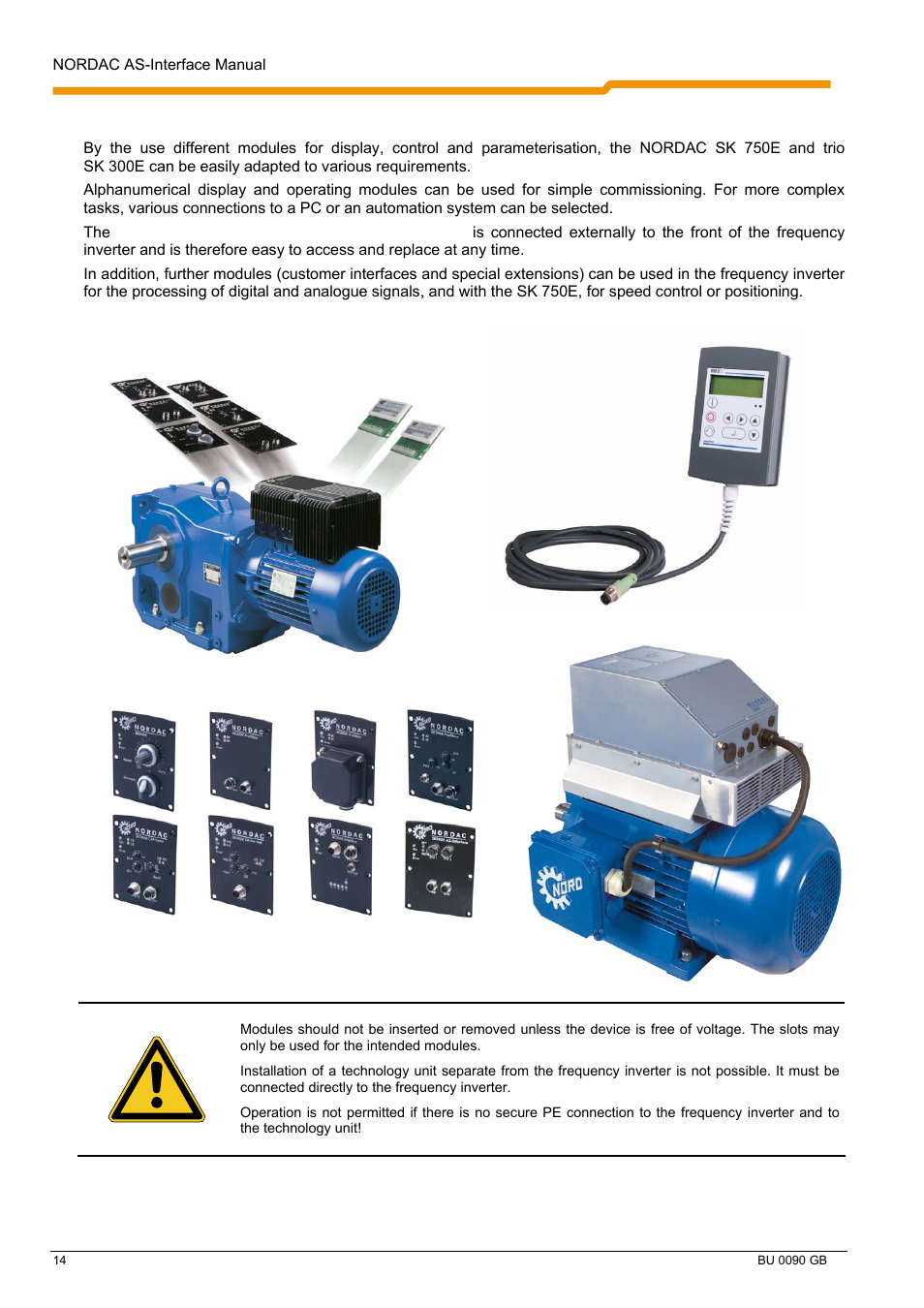 NORD Drivesystems BU0090 User Manual | Page 14 / 72