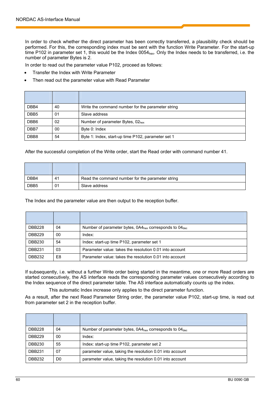 NORD Drivesystems BU0090 User Manual | Page 60 / 72