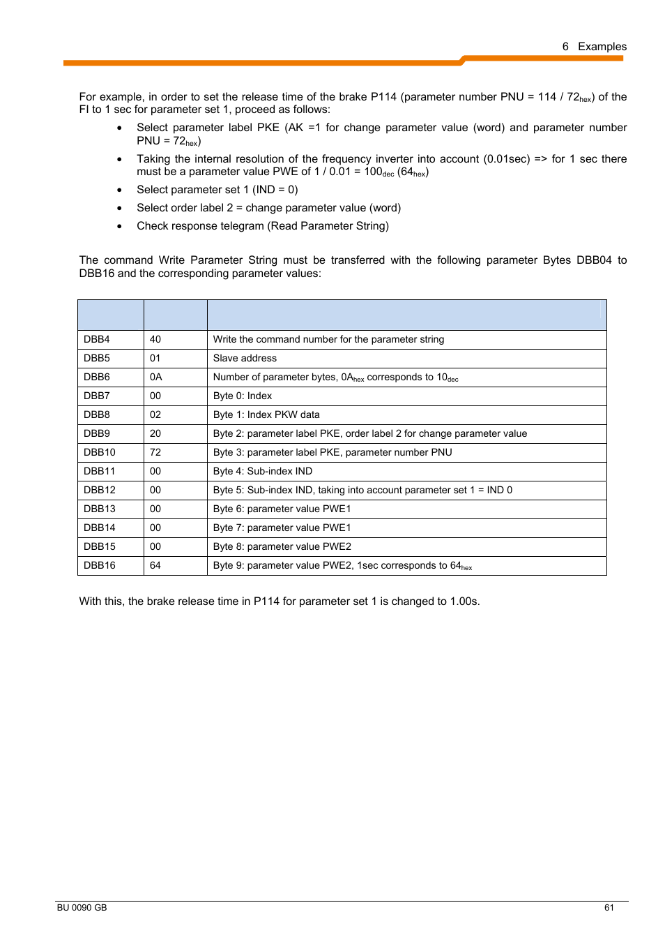 NORD Drivesystems BU0090 User Manual | Page 61 / 72