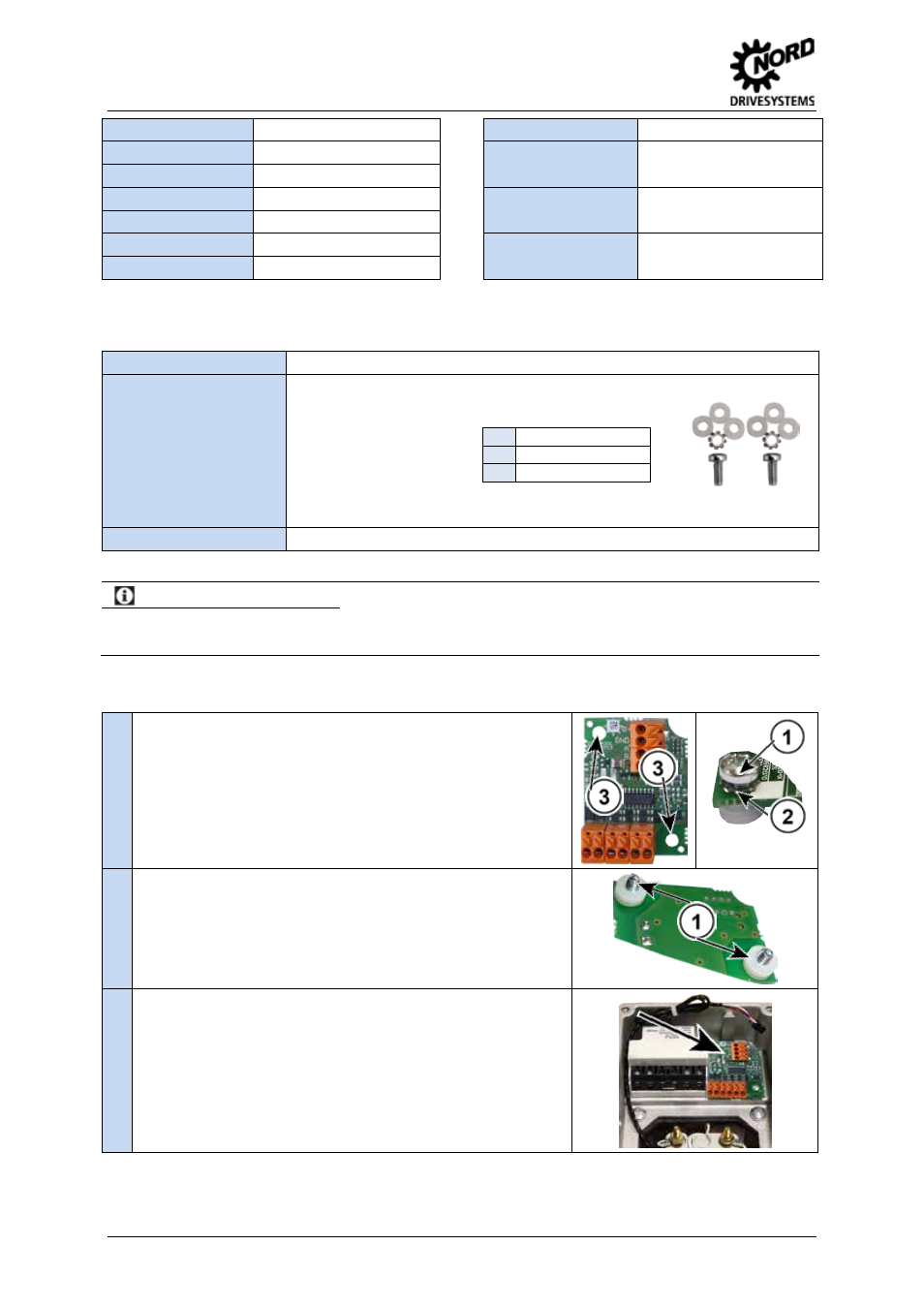 Installation, Information, Motor terminal box | NORD Drivesystems TI 18552095 User Manual | Page 2 / 3