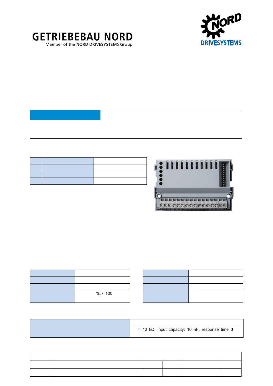 NORD Drivesystems TI 275271015 User Manual | 8 pages
