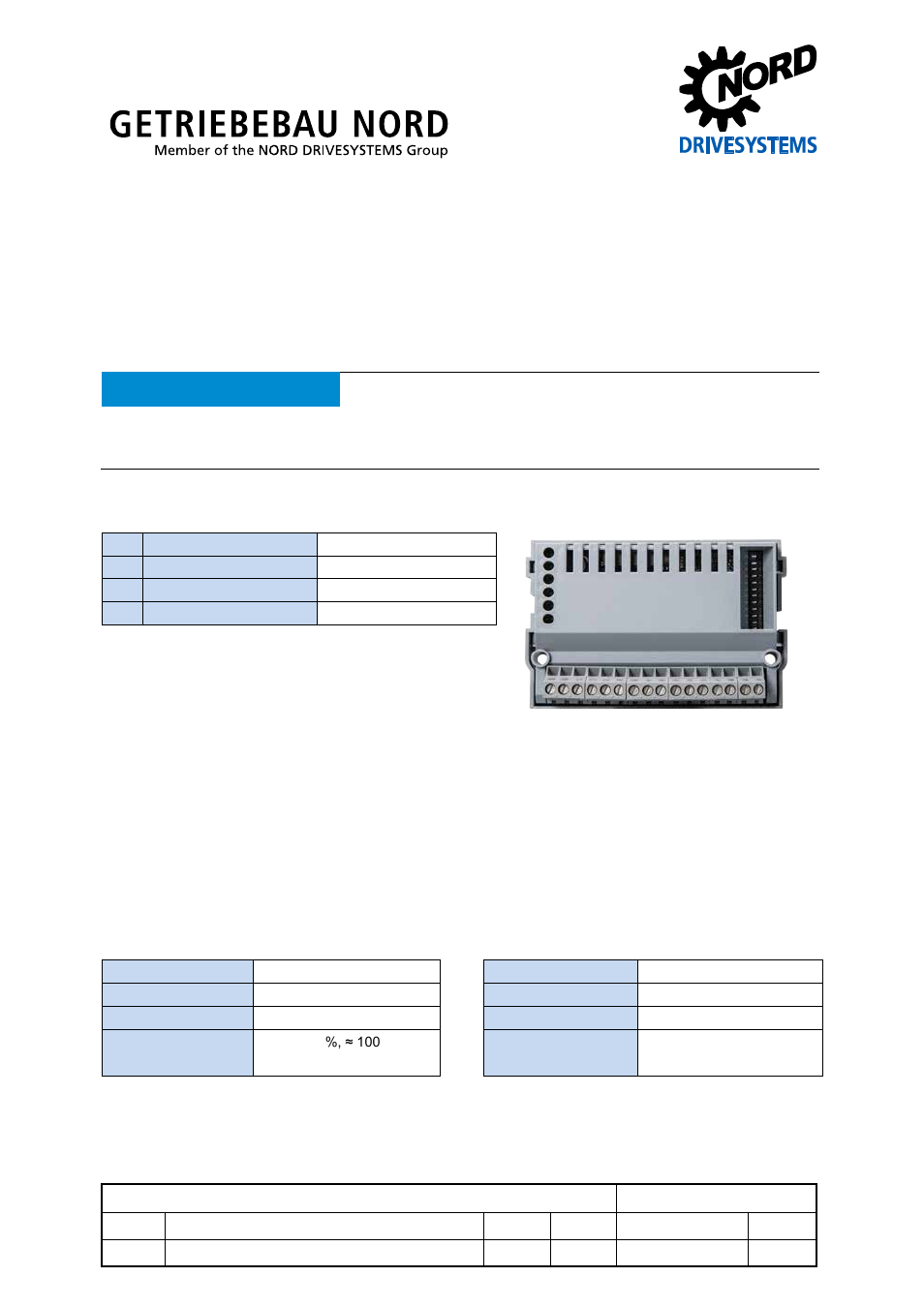 NORD Drivesystems TI 275271017 User Manual | 8 pages