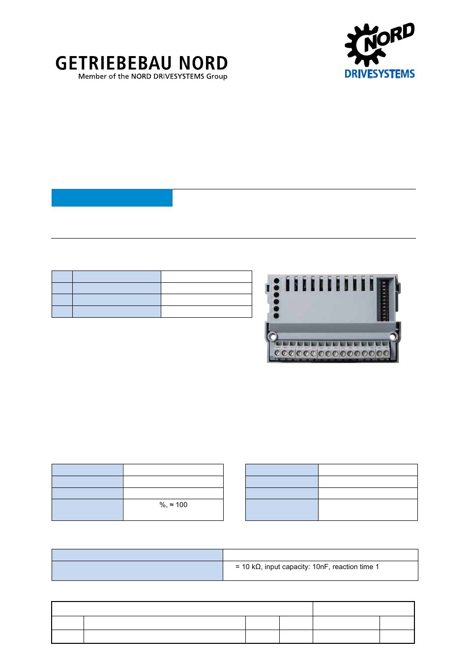 NORD Drivesystems TI 275271018 User Manual | 8 pages