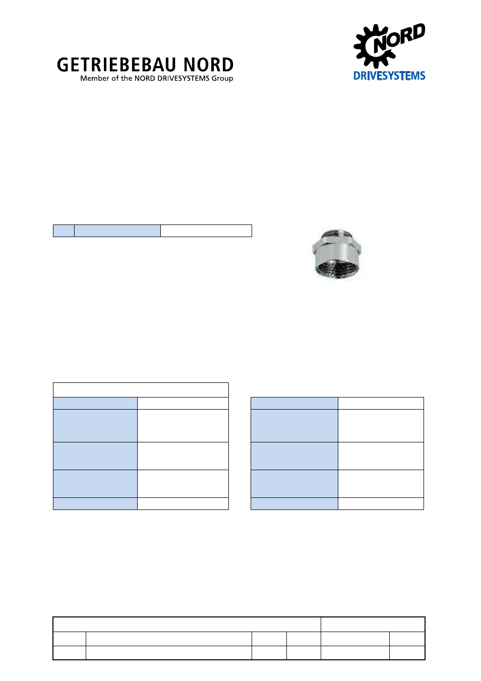 NORD Drivesystems TI 275274510 User Manual | 2 pages