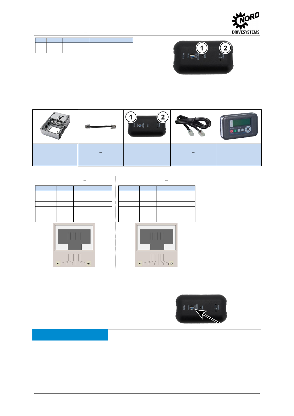 Connections, Configuration, Attention | Possible damage to devices | NORD Drivesystems TI 275274603 User Manual | Page 2 / 2
