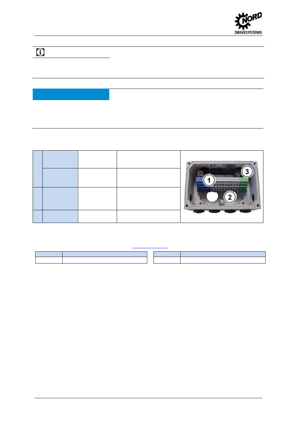 Connections, Information, Attention | Contacting, Ip66 addition | NORD Drivesystems TI 275280500 User Manual | Page 4 / 4