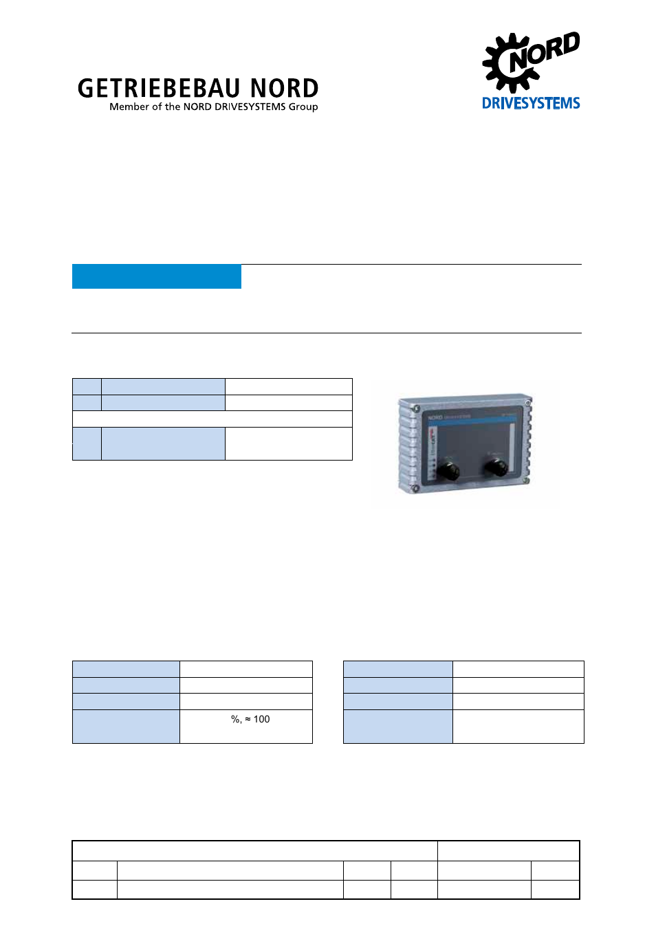 NORD Drivesystems TI 275281117 User Manual | 8 pages