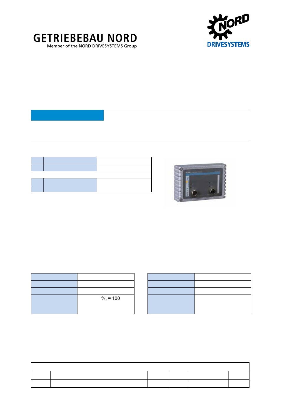 NORD Drivesystems TI 275281119 User Manual | 8 pages