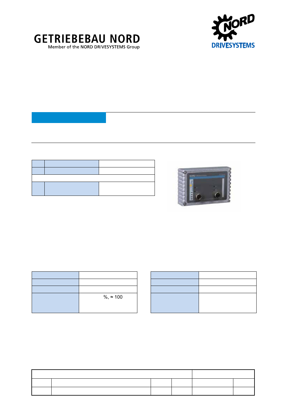 NORD Drivesystems TI 275281169 User Manual | 8 pages