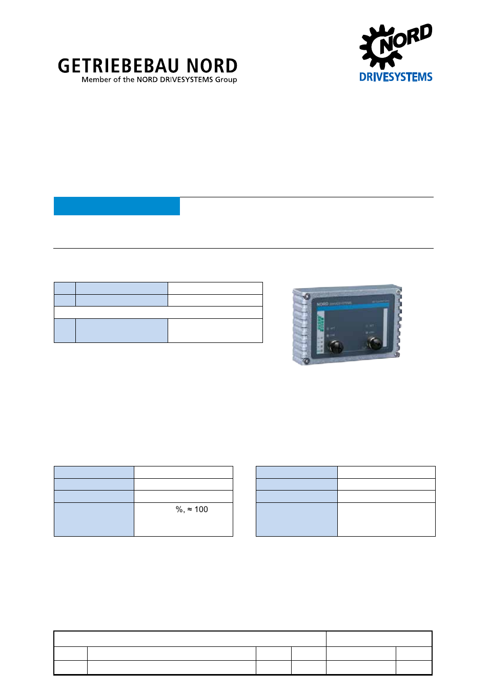 NORD Drivesystems TI 275281172 User Manual | 8 pages