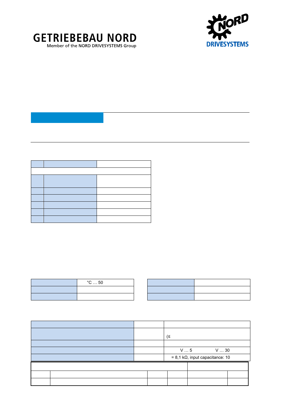 NORD Drivesystems TI 275281206 User Manual | 9 pages