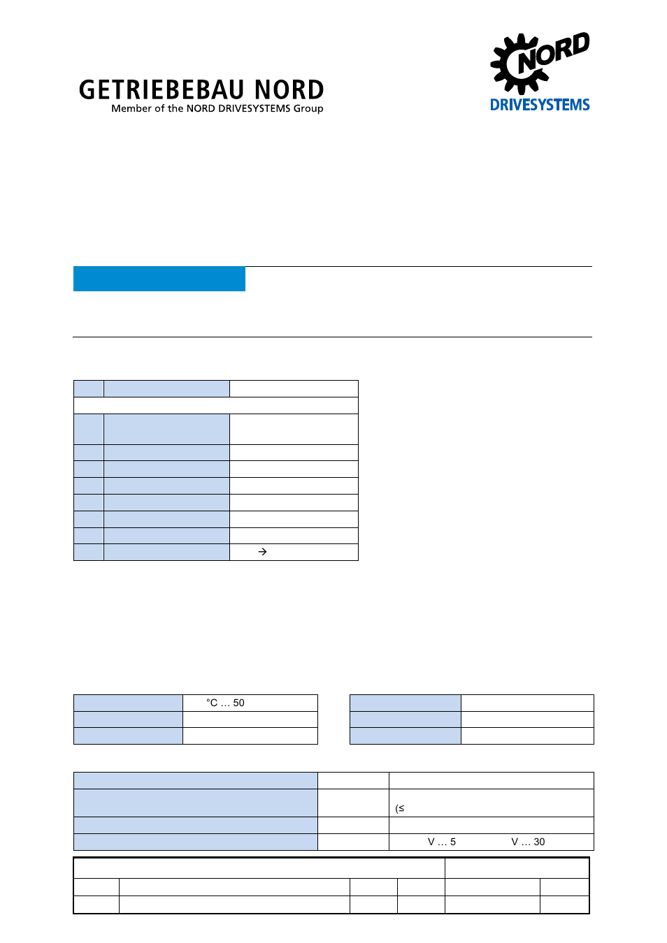 NORD Drivesystems TI 275281256 User Manual | 9 pages